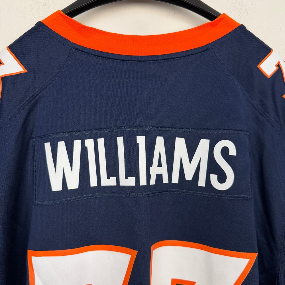 NEW‎ Nike Denver Broncos Javonte Williams 33 On Field Game Jersey Mens XXL Navy - Picture 9 of 12
